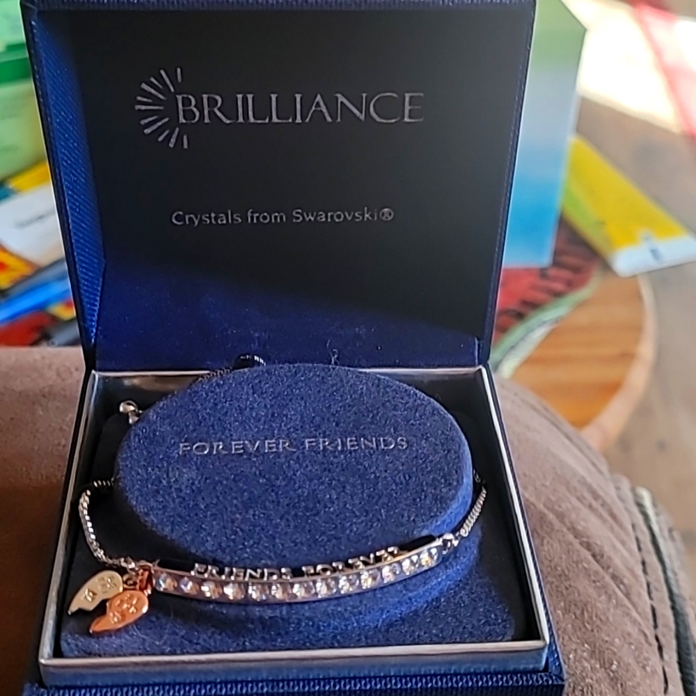 Silver adjustable beat friend bracelet